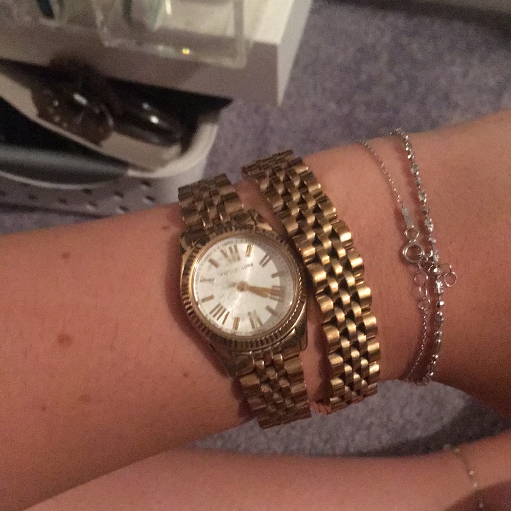 Michael Kira gold wrap watch